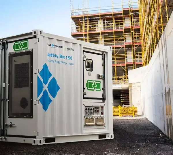 battery box bess on construction site